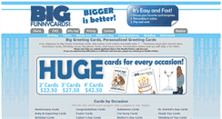Desktop Screenshot of bigfunnycards.com