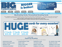 Tablet Screenshot of bigfunnycards.com